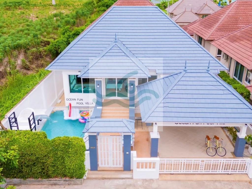 พูลวิลล่าบางเสร่ติดทะเล 150 ม. | Ocean Fun Pool Villa | สระส่วนตัว Pet-Friendly