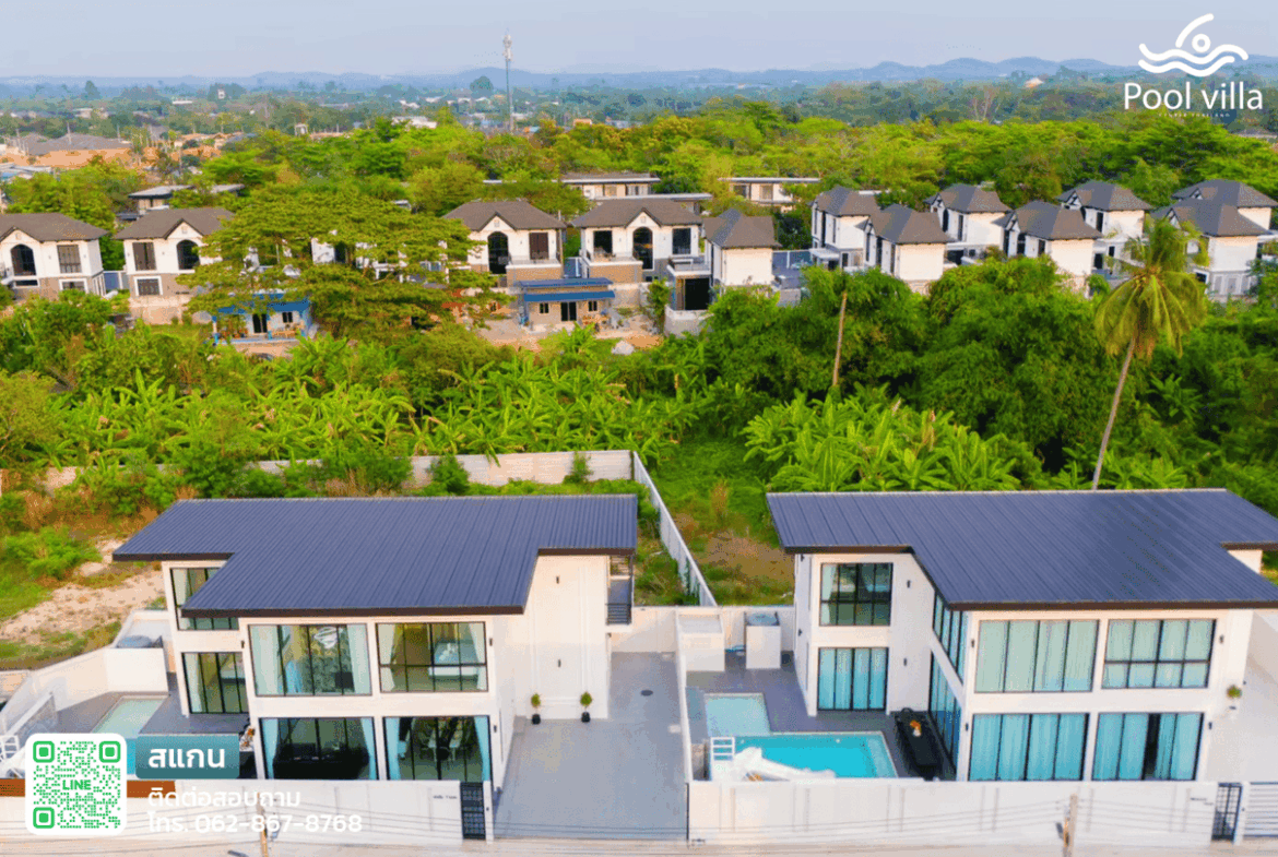 พูลวิลล่าจอมเทียน 5 ห้องนอน ใกล้ทะเล