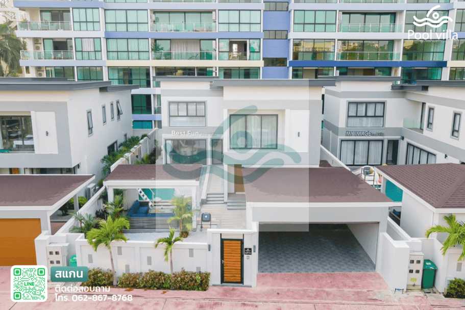 Best Fun Pool Villa พูลวิลล่าหรู 6 ห้องนอน ใกล้หาดจอมเทียน 1 กม