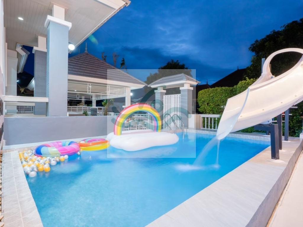 พูลวิลล่าบางเสร่ติดทะเล 150 ม. | Ocean Fun Pool Villa | สระส่วนตัว Pet-Friendly