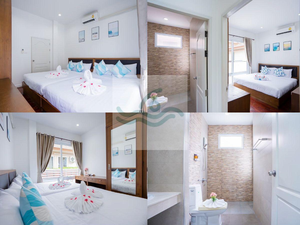 พูลวิลล่าบางเสร่ติดทะเล 150 ม. | Ocean Fun Pool Villa | สระส่วนตัว Pet-Friendly